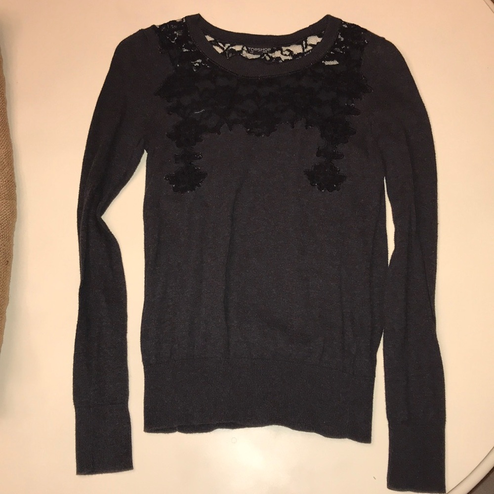 Dark grey Topshop sweater